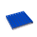 China ODM Custom Blue Porous Metal Sheet, Steel Stamping Parts for Automotive Accessories